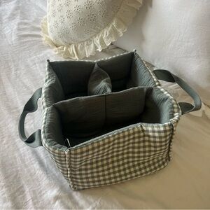Gingham Zara Diaper Organizer